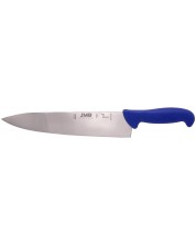 Нож на готвача JMB - H1-Grip, твърд, прав, 25 cm, син
