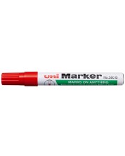 Перманентен маркер Uniball на маслена основа – Червен -1