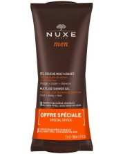 Nuxe Men Комплект - Душ гел за лице, коса и тяло, 2 х 200 ml (Лимитирано) -1