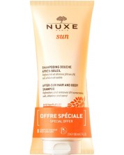 Nuxe Sun Комплект - Шампоан за коса и тяло за след слънце, 2 x 200 ml (Лимитирано) -1