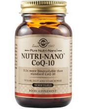 Nutri-Nano CoQ-10, 50 софтгел капсули, Solgar