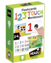 Образователен комплект Headu - Флашкарти Монтесори 123
