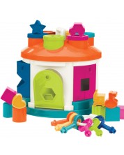 Образователна играчка Battat - Сортиращ куб къщичка