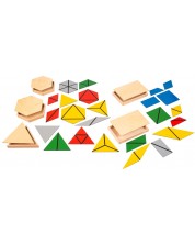 Образователен комплект Smart Baby - Конструктивни триъгълници, големи