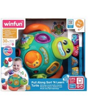 Образователна електронна играчка WinFun - Костенурка-сортер -1