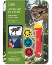 Образователна играчка Brainstorm - Фенерче с прожектор, Динозаври