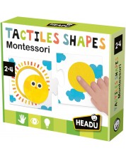 Образователна игра Headu Montessori - Тактилни форми -1