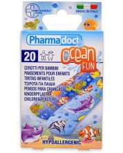 Ocean Fun Детски пластири, 7 х 2 cm, 20 броя, Pharmadoct