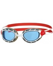Очила за плуване Zoggs - Predator, бели/червени -1