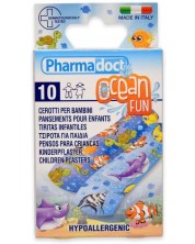 Ocean Fun Детски пластири, 6 х 2 cm, 10 броя, Pharmadoct