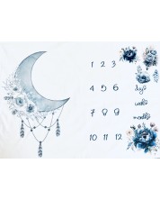 Одеяло за снимки Milestone - Луна, 75 х 100 cm -1