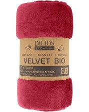 Одеяло Dilios - Velvet Bio, 130 x 170 cm, бордо -1