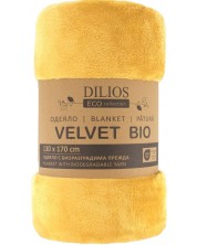 Одеяло Dilios - Velvet Bio, 130 x 170 cm, охра -1