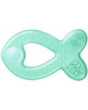 Охлаждаща чесалка за зъби Nuk - Рибка, зелена -1