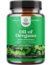 Oil of Oregano, 150 mg, 90 меки капсули, Nature's Craft -1