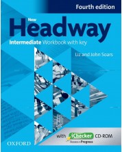New Headway 4E Intermediate Workbook with Key + CD / Английски език - ниво Intermediate: Учебна тетрадка с отговори + CD -1