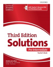 Solutions Pre-Intermediate Teacher's Book and Resource Disk Pack (3rd Edition) / Английски език - ниво A2: Книга за учителя с материали -1