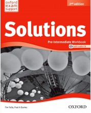 Тетрадка английски език за 9-12. кл. Solutions 2E Pre-Intermediate WB & CD PK