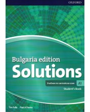 Solutions Level A1 Student's Book (Bulgaria Edition) / Английски език - ниво A1: Учебник (втори чужд език) -1
