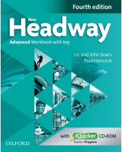 New Headway 4E Advanced Workbook with Key + CD / Английски език - ниво Advanced: Учебна тетрадка с отговори + CD -1