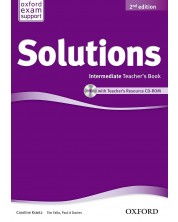 Solutions Intermediate Teacher's Book & CD-ROM Pack (2nd Edition) / Английски език - ниво B1: Книга за учителя и CD-ROM -1