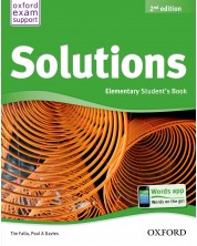 Solutions Elementary Student's Book (2nd Edition) / Английски език - ниво A1: Учебник -1