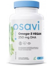 Omega-3 Vegan, 250 mg DHA, 120 гел капсули, Osavi