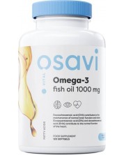 Omega-3 Fish Oil, 1000 mg, lemon, 120 гел капсули, Osavi