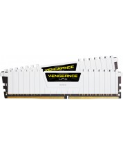 Оперативна памет Corsair - Vengeance LPX, 16GB, DDR4, 3200MHz, бяла