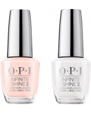 OPI Infinite Shine Комплект - Лак за нокти, Bubble Bath™ & Alpine Snow™, 2 x 15 ml -1
