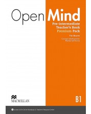 Open Mind Pre-Intermediate Premium Pack Teacher's Book (British Edition) / Английски език - ниво B1: Книга за учителя с код -1