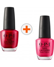 OPI Nail Lacquer Комплект - Лак за нокти, She's a Bad Muff & The Thrill of Brazil, 2 x 15 ml -1