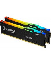 Оперативна памет Kingston - Fury Beast RGB, 64GB, DDR5, 5600MHz