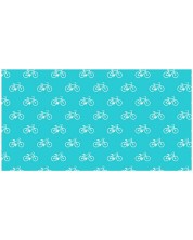 Опаковъчна хартия Apli - Синя, Колело, 200 х 70 см, 55 гр