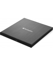 Оптично устройство Verbatim - External Slimline Ultra HD 4K, USB-C -1