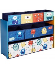Органайзер-етажерка за играчки и книжки Ginger Home - Monster, с 9 кутии