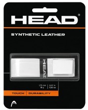 Основен грип за тенис ракета HEAD - Synthetic Leather, бял