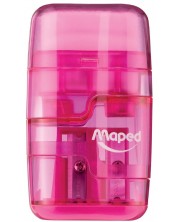 Острилкогума Maped Connect - Тransparent, розова