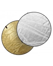 Отражателен диск DYNAPHOS - 2 в 1, 81cm, сребрист/златист -1