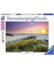 Пъзел Ravensburger от 1000 части - Слънце над остров Амрум -1