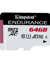 Карта памет Kingston - Endurance, 64GB, microSDHC, Class 10 -1