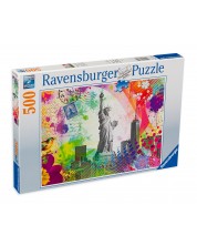 Пъзел Ravensburger от 500 части - Пощенска картичка на Ню Йорк -1