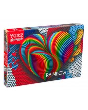 Пъзел Yazz Puzzle от 1000 части - Многоцветно сърце -1