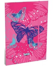 Папка с ластик Lizzy Card - Pink Butterfly -1