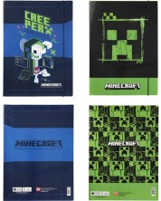Папка с ластик Panini Minecraft - Neon Green, А4, асортимент -1