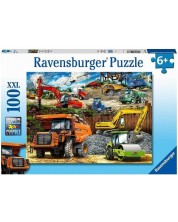 Пъзел Ravensburger от 100 XXL части - Строителна площадка -1