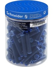 Патрончета за писалка Schneider - 100 броя, сини -1
