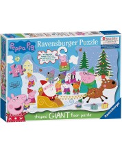 Пъзел за под Ravensburger от 32 части - Коледата на прасенцето Пепа -1