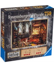 Пъзел-загадка Ravensburger от 759 части - Лабораторията на дракона -1