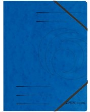 Папка с ластик Herlitz - Quality, синя -1